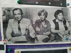 Conferencia de prensa en la Asociación Abuelas de Plaza de Mayo dando a conocer los diversos aspectos referidos a la restitución de una niña a su legítima familia. En la ocasión, en la función de coordinador del Equipo Técnico Interdisciplinario de la Asociación junto a su Presidenta Chicha Mariani, y su Vicepresidenta Estela de Carlotto